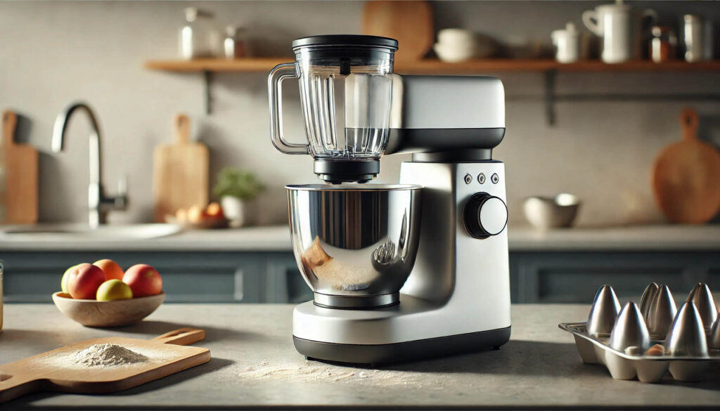 Beste keukenmixer met blenderfunctie – keukenapparaat met glazen blenderkan en roestvrijstalen mengkom